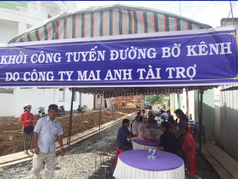 Lễ khởi công tuyến đường Bờ kênh – Thị trấn huyện Trảng Bàng từ nguồn vốn huy động