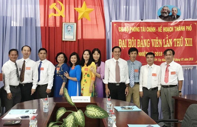 Đại hội Chi bộ phòng Tài chính – Kế hoạch thành phố Tây Ninh, nhiệm kỳ 2018 - 2020