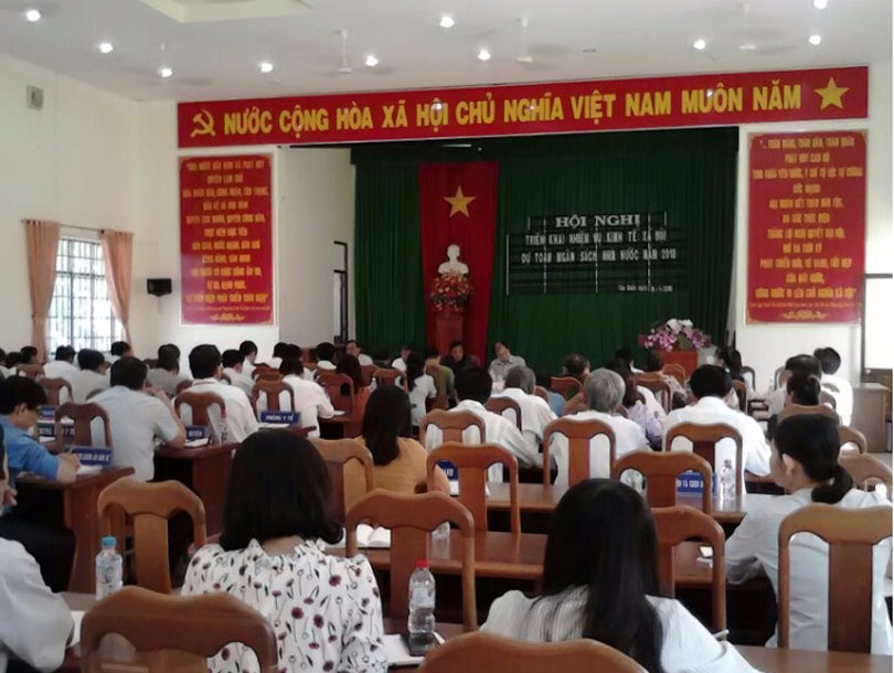 UBND huyện Tân Biên tổ chức phiên họp thường kỳ tháng 01 năm 2018