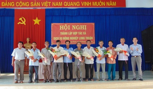 Bến Cầu thành lập Hợp tác xã dịch vụ Nông nghiệp  Long Thuận thứ 70 của tỉnh