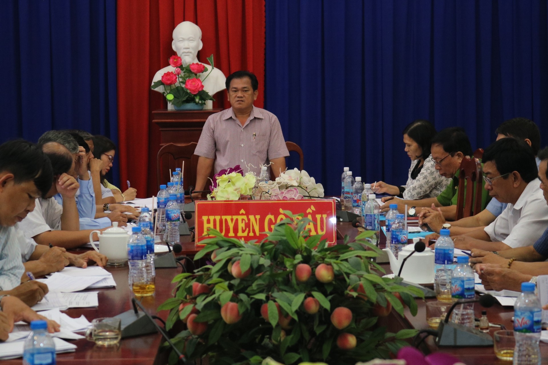 UBND huyện Gò Dầu họp định kỳ tháng 10 năm 2018