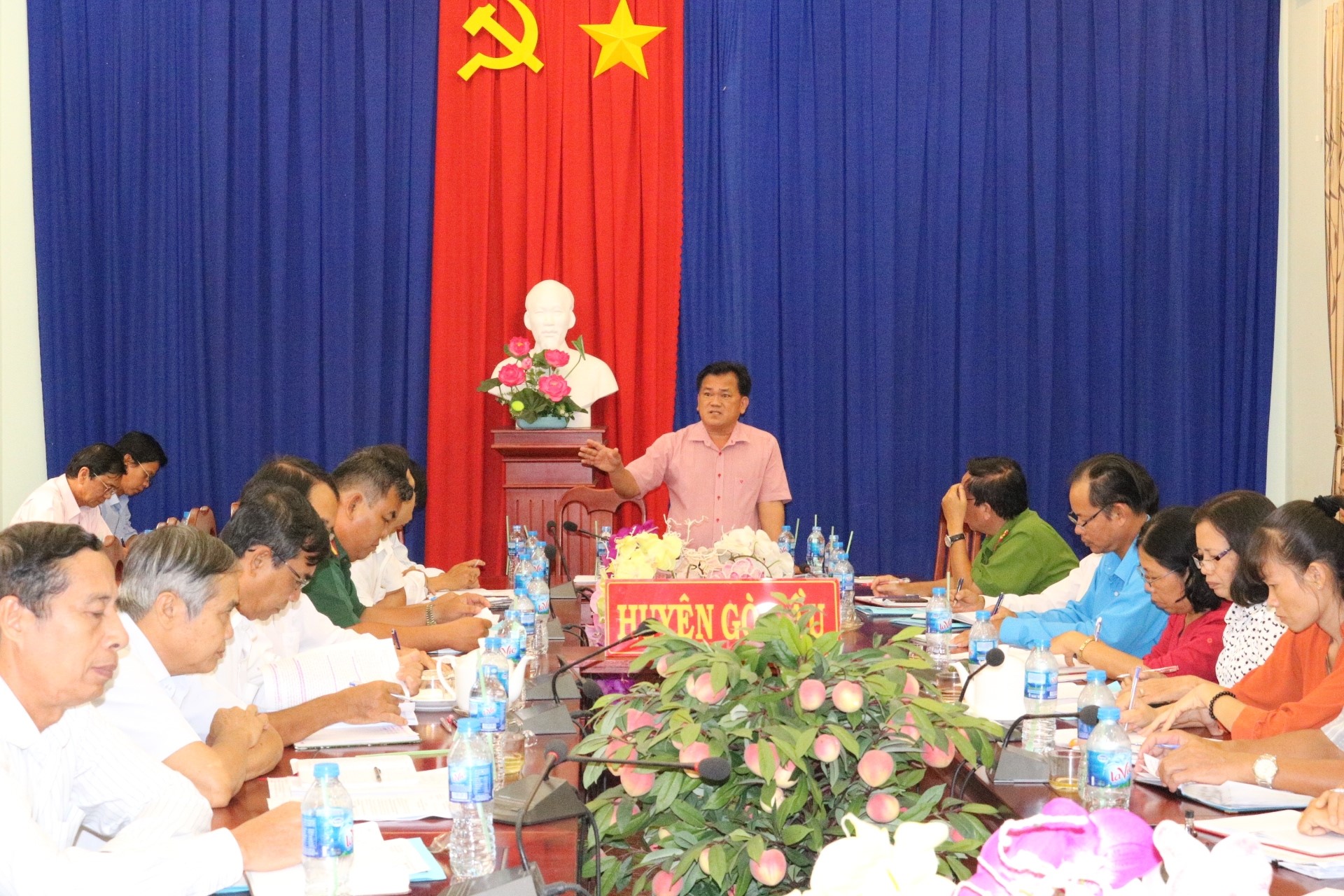 UBND huyện Gò Dầu họp định kỳ tháng 9 năm 2018