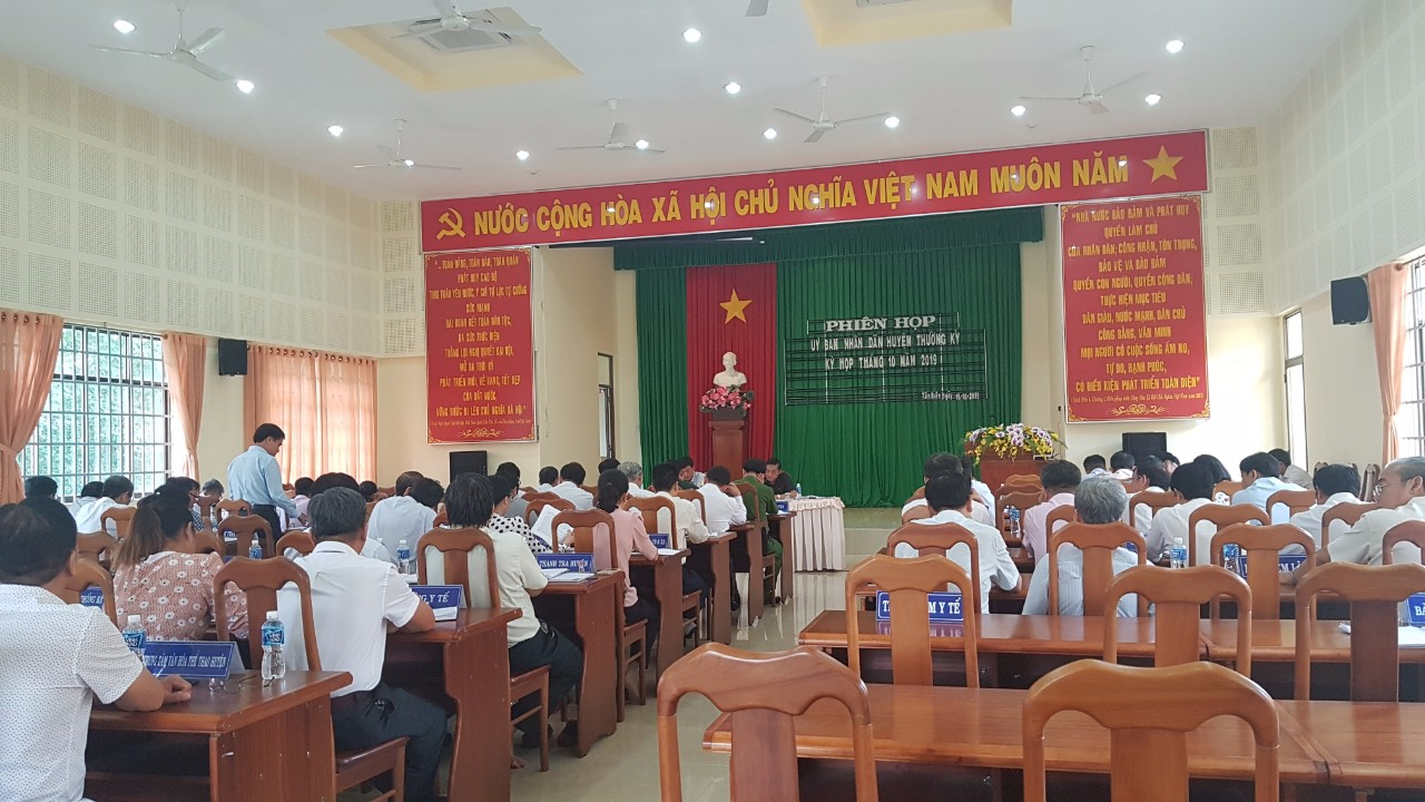 UBND huyện Tân Biên tổ chức phiên họp thường kỳ tháng 10 năm 2019