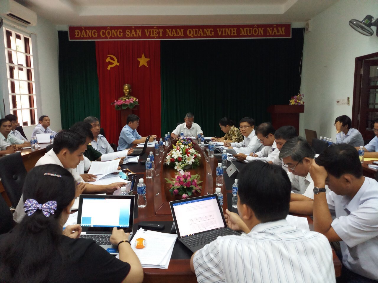 UBND huyện Tân Châu họp thường kỳ  tháng 3/2019