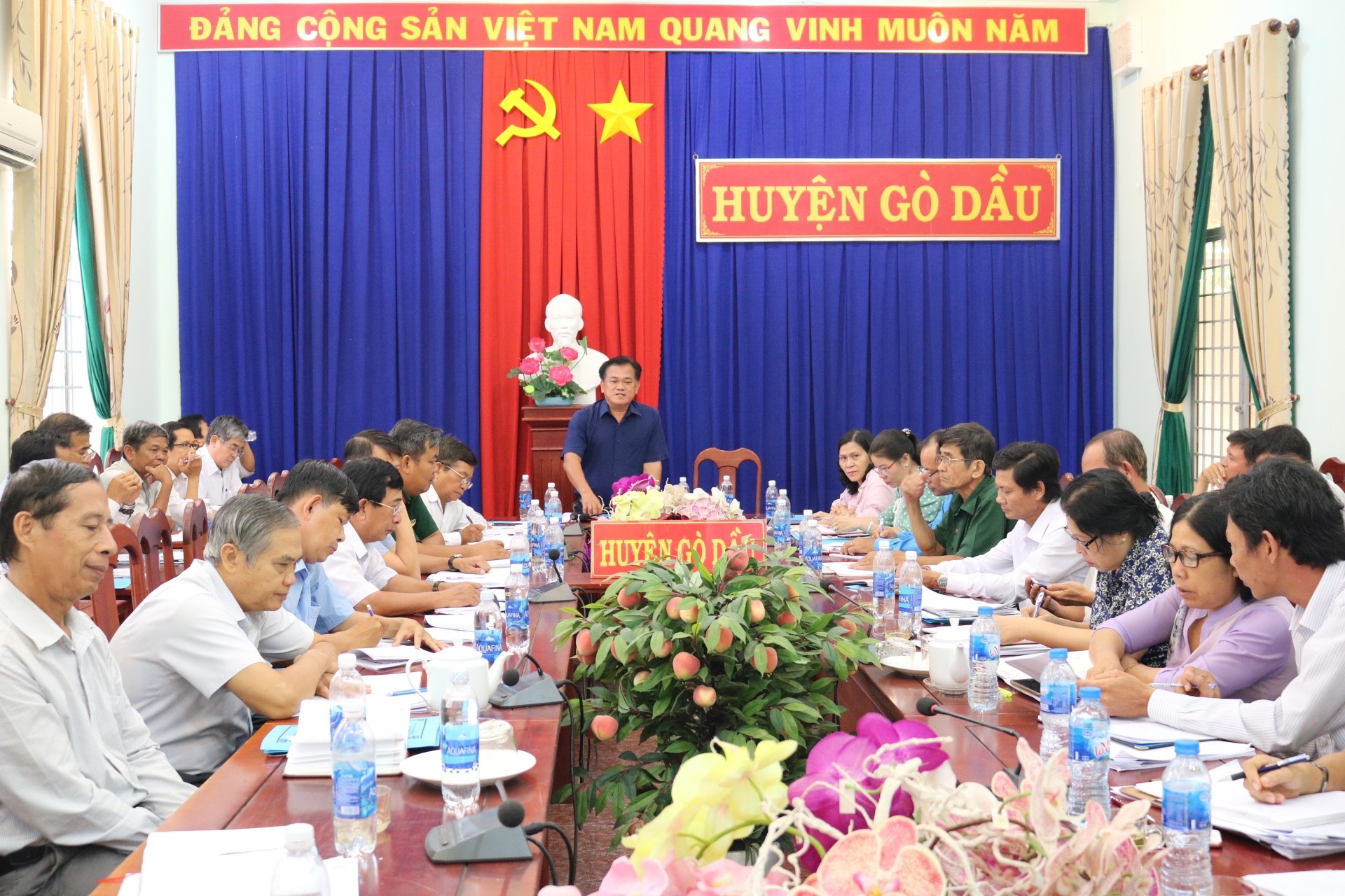Huyện Gò Dầu báo cáo tình hình nhiệm vụ phát triển kinh tế - xã hội tại địa phương