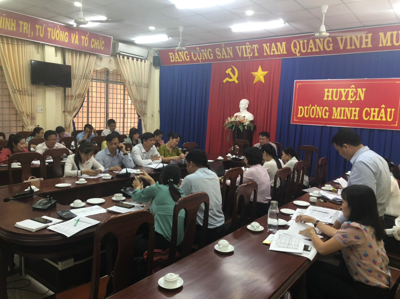 Huyện Dương Minh Châu tổ chức Hội nghị  giao ban công tác Tài chính – Ngân sách Quý IV/2020