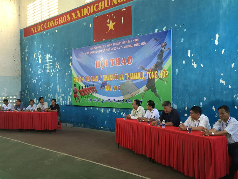 Khối Thi đua Quản lý Nhà nước – Tham mưu tổng hợp tổ chức Hội thao chào mừng 180 năm Thành phố Tây Ninh hình thành và phát triển