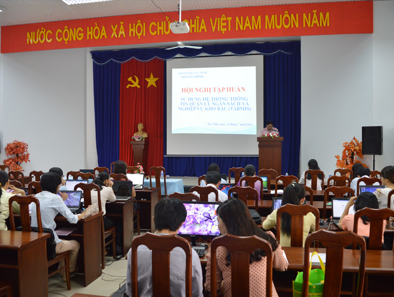 Sở Tài chính Tây Ninh tổ chức tập huấn sử dụng hệ thống Thông tin Quản lý Ngân sách và Kho bạc (TABMIS)
