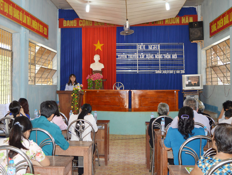 Sở Tài chính tổ chức Hội nghị tuyên truyền xây dựng nông thôn mới tại xã Tân Hòa huyện Tân Châu tỉnh Tây Ninh