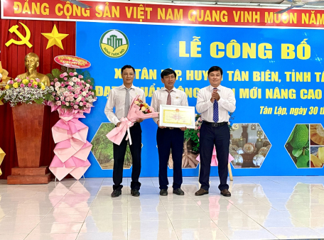 Huyện Tân Biên tổ chức lễ công bố đạt chuẩn xã Nông thôn mới, Nông thôn mới nâng cao năm 2022