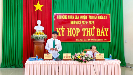 Khai mạc kỳ họp thứ 7 HĐND huyện Tân Biên khoá XII, nhiệm kỳ 2021-2026