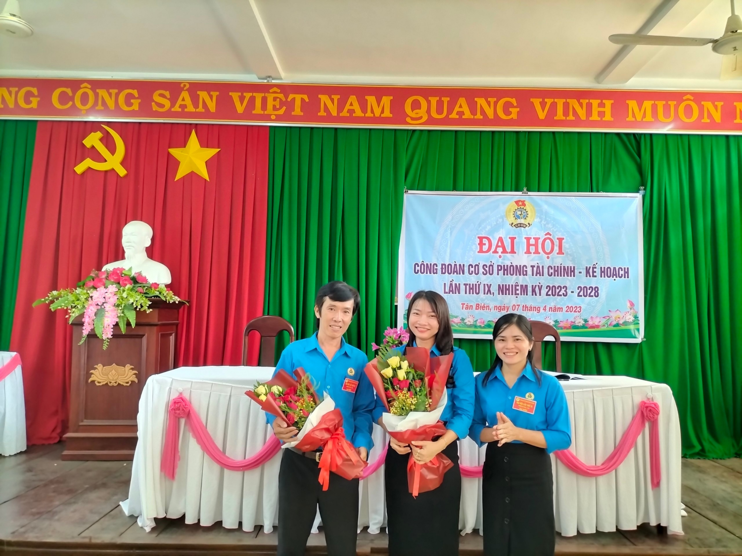 Đại hội Công đoàn Phòng Tài chính - Kế hoạch huyện Tân Biên lần thứ IX nhiệm kỳ 2023 - 2028